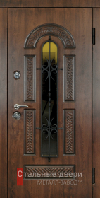Входные двери МДФ в Коломне «Двери МДФ со стеклом»